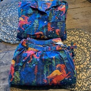 Printfresh Jersey Devil Long Sleeved and Full Length PJ pants Set size 1X